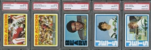 1972 Topps Football PSA Graded Complete Set of 351 Cards (57 PSA 9s and 294 PSA 8s) #14 on PSA Registry